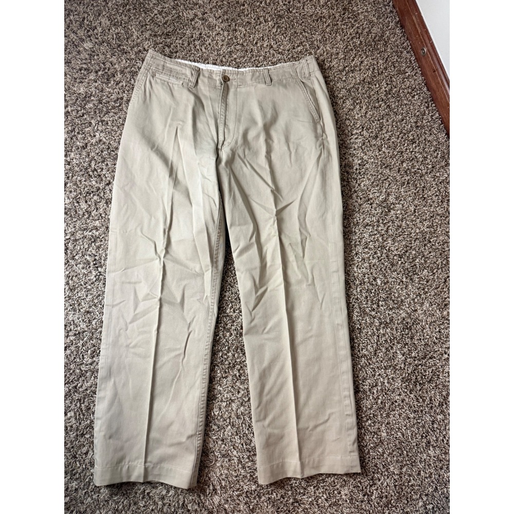 Polo Jeans Co Ralph Lauren Mens 34x29 Khaki Chino Pants Straight Leg Tan Cotton